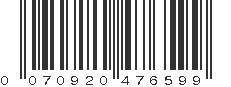UPC 070920476599