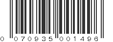 UPC 070935001496