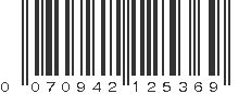 UPC 070942125369