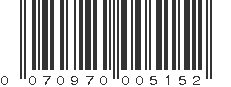 UPC 070970005152