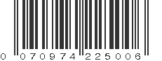 UPC 070974225006