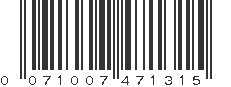 UPC 071007471315