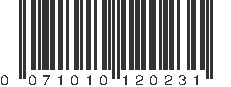 UPC 071010120231