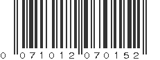 UPC 071012070152