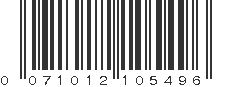 UPC 071012105496