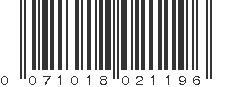 UPC 071018021196