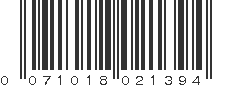 UPC 071018021394