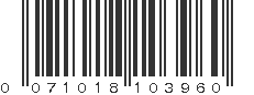 UPC 071018103960