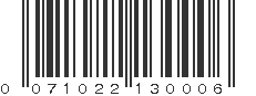 UPC 071022130006