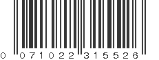 UPC 071022315526