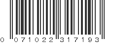 UPC 071022317193