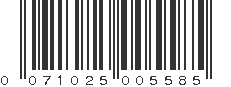 UPC 071025005585