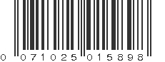 UPC 071025015898