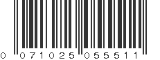 UPC 071025055511