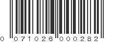 UPC 071026000282