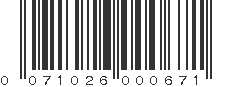 UPC 071026000671