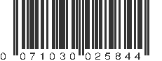 UPC 071030025844