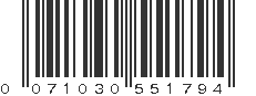 UPC 071030551794