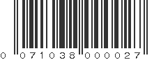 UPC 071038000027