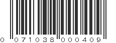 UPC 071038000409