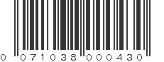 UPC 071038000430