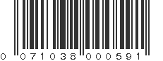 UPC 071038000591