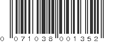 UPC 071038001352