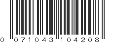 UPC 071043104208