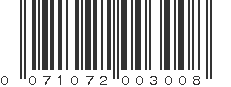 UPC 071072003008