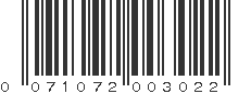 UPC 071072003022