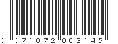 UPC 071072003145