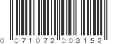 UPC 071072003152