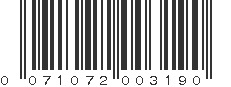 UPC 071072003190