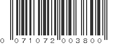 UPC 071072003800