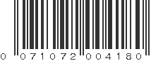 UPC 071072004180