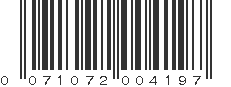 UPC 071072004197