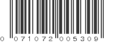 UPC 071072005309