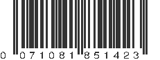 UPC 071081851423