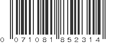 UPC 071081852314