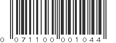 UPC 071100001044