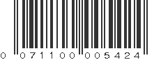 UPC 071100005424