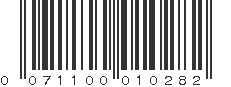 UPC 071100010282