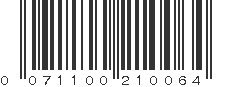 UPC 071100210064