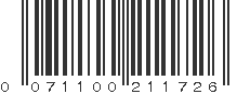 UPC 071100211726