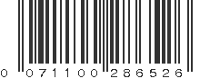 UPC 071100286526