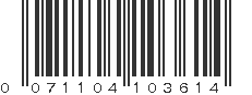 UPC 071104103614