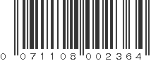 UPC 071108002364