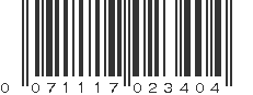 UPC 071117023404