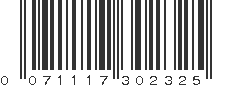 UPC 071117302325