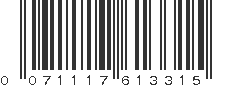 UPC 071117613315